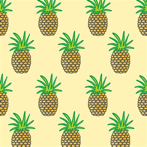 Background Vector Design With Pineapple Ornament 15534349 Vector Art At