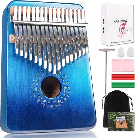 Newlam Kalimba 17 Keys Thumb Piano Gradient Blue Nepal Ubuy