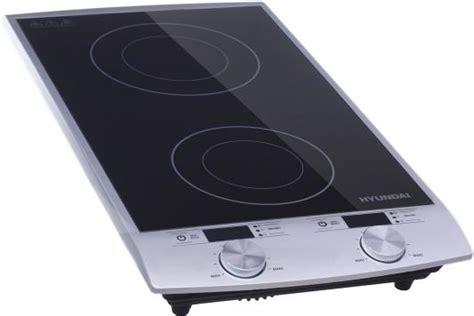 Плита Электрическая Hyundai HYC-0103 серебристый/черный стеклокерамика ...