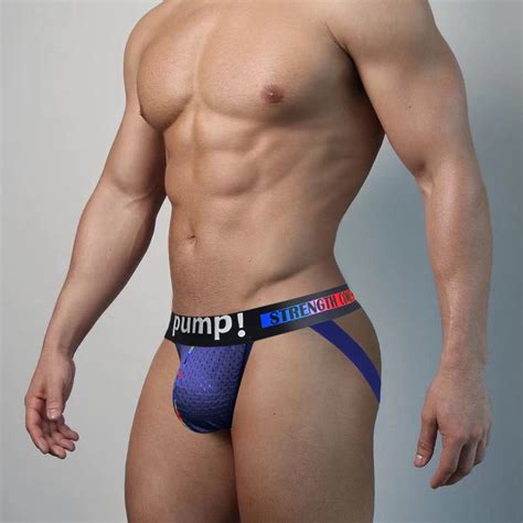 Pump Cotton Hip Raise Gay Sexy Men Underwear Jockstrap Panties Stringi Men S Thong And G String