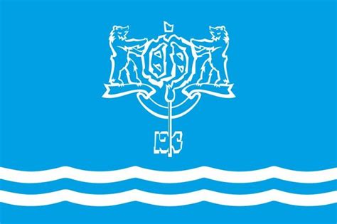 Купить Флаг Южно-Сахалинска Сахалинской области в Атрибутии