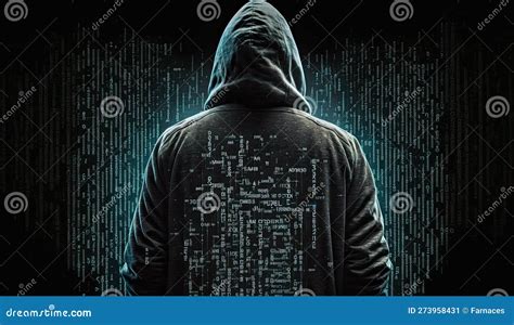 Hacker Portrait Illustration Stock Illustration Illustration Of