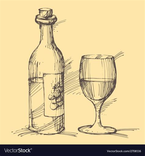 Рисунок вина простой (54 фото)