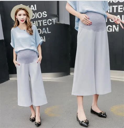 Brand Summer New Elastic Waist Maternity Pants Trousers Pregnant