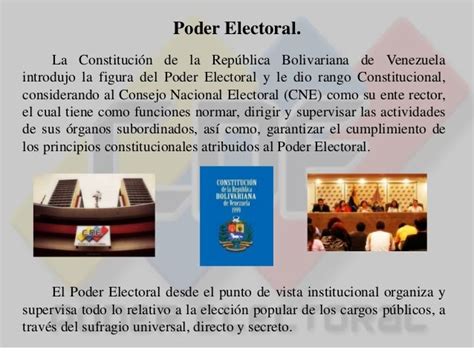 Poder Electoral En Venezuela