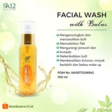 Jual Facial Wash Bulus SR12 100 Ml Sabun Cair Pembersih Wajah Kulit