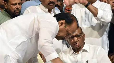 Ajit Pawar Meets Uncle Sharad Pawar Amid Tussle Sparks Rumours But