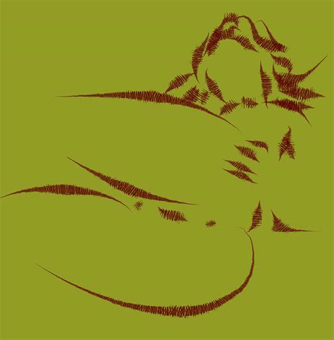 Nude Line Art 2u Mixed Media By Brian Reaves Pixels