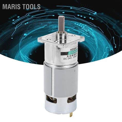 Maris Tools มอเตอร์เกียร์ Dc ลดความเร็วขนาดเล็ก Cw Ccw แม่เหล็กถาวร