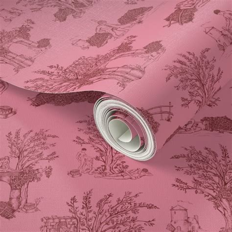 Sexy Toile Fabric Naked Toile Design Wallpaper Spoonflower