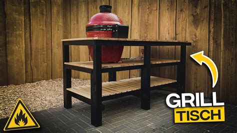 Grilltisch Selber Bauen F R Den Kamado Grill Gartenk Che Folge