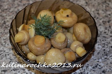Шампиньоны маринованные за 5 минут ⋆ Готовим вкусно, красиво и по ...