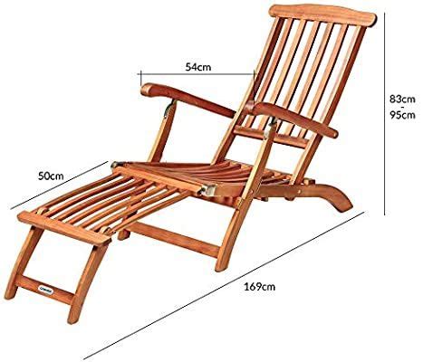 Deuba Sun Lounger Queen Mary Fsc Certified Acacia Wood Kg Load