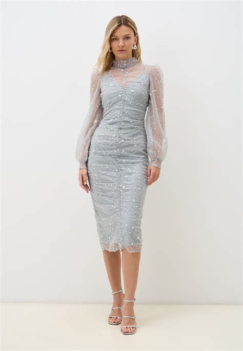 Платье Rich Naked цвет серый MP002XW12XSR купить в интернет магазине Lamoda