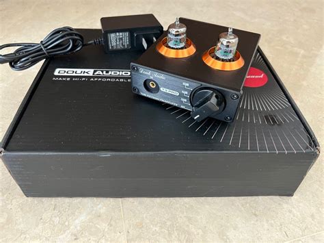 Douk Audio Tube MM Phono Preamplifier Amplifier T3 Pro with two 5654W ...