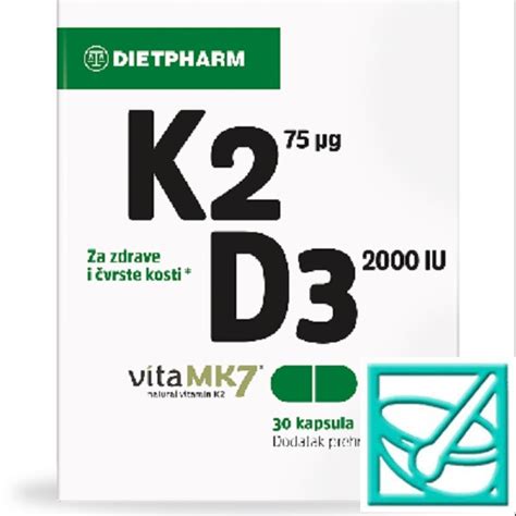 Ljekarne Dvoržak DIETPHARM K2D3 caps a30