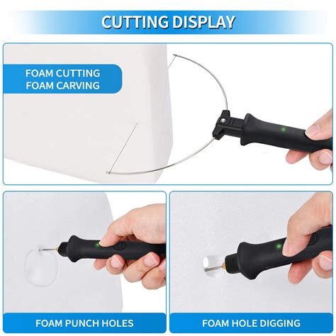 Muacl Hot Wire Foam Cutter Kit Versatile Hot Wire Foam Cutter With Rotational Handle To Be