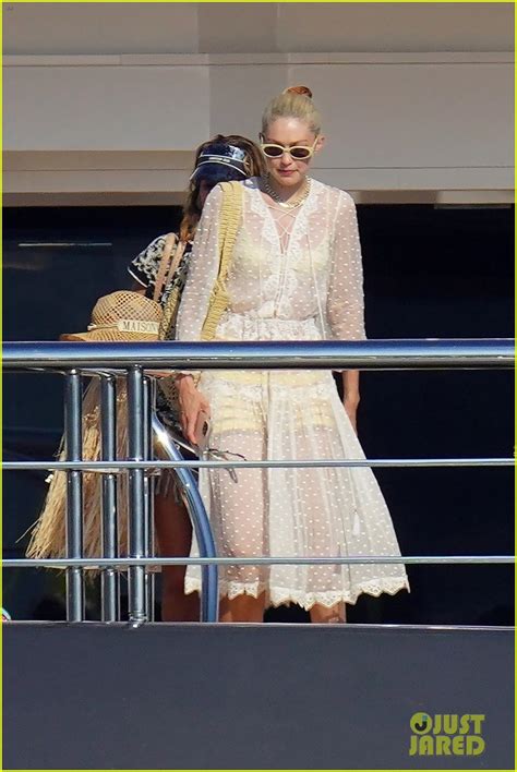 Photo Gigi Hadid Yellow Bikini On Yacht Photo Just Jared Entertainment News