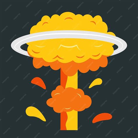 Terrible Explosion Dune Bombe Nucléaire Test De La Bombe à Hydrogène