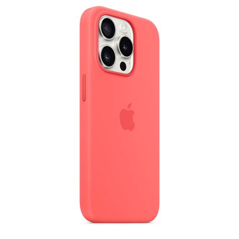 iPhone 15 Pro Silicone Case with MagSafe – Guava – iccessories