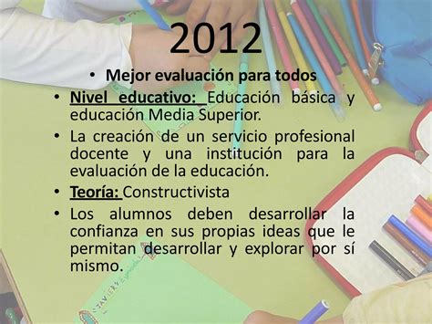 línea del tiempo reformas educativas en mexico pptx