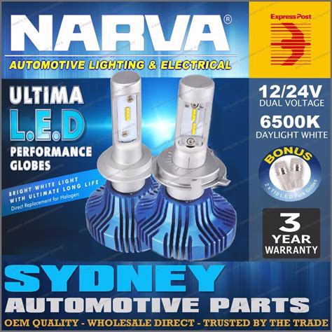 Narva H4 Ultima LED Headlight Performance Globes fits some Ford models ...