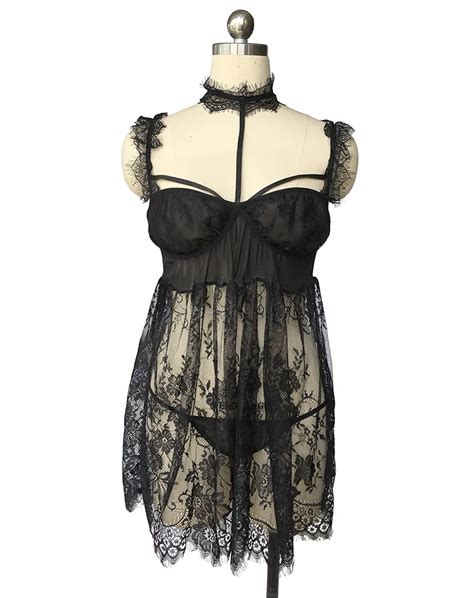 Inglaterra Hot Sexy Girl Foto Lingerie Lingerie Plus Size Super Nu Preto Set Lingerie Para
