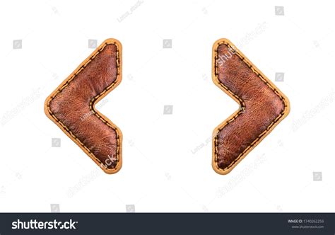 set symbols left  angle bracket stock illustration