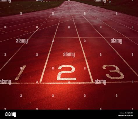 Empty Race Track Stock Photo Alamy