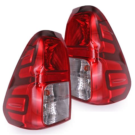 Pair Tail Lamps Lights Bulbs Fits Toyota Hilux Revo SR5 Z Edition 2015