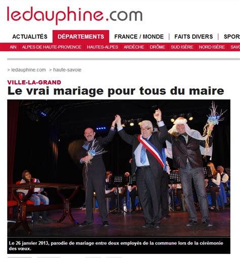 Opposé au mariage pour tous un maire finit par marier son fils gay