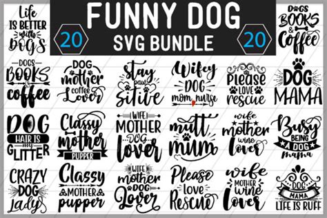 Funny Dog SVG Bundle SVG Cut Files – Free SVG Files To Download Designs