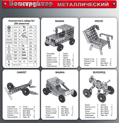 Купить металлический конструктор №1 для уроков труда Десятое Королевство