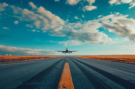 Premium Photo Airport Road Fly Generate Ai
