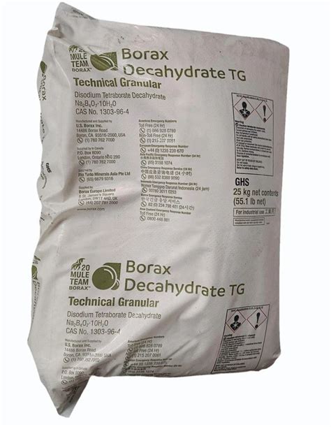 White Granules Borax Decahydrate Technical Granular Kg Hdpe Bag At