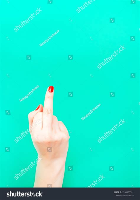 Fuck You Middle Finger Hand Sign Stock Photo Edit Now 1356350591