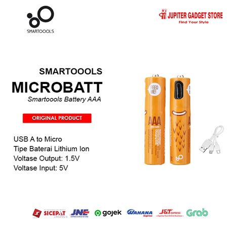 Jual Smartoools Baterai Aaa Rechargeable Micro Usb Isi Pcs Shopee