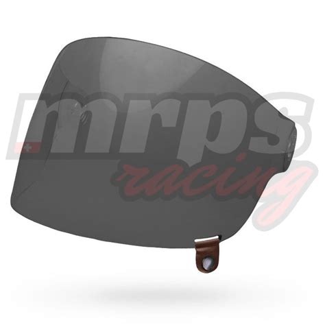 Cran Bell Bullitt Flat Shield Dark Smoke Brown Tab Mrps Racing