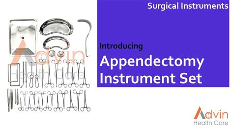 Appendectomy Instrument Set Youtube