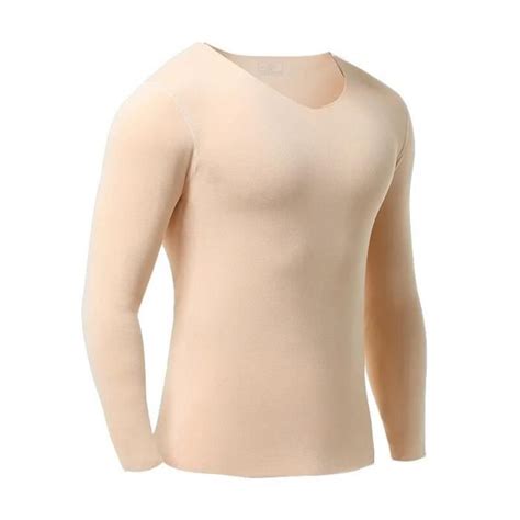 Ensemble de lingerie Nude top Caleçons longs sans couture Sous vêtements thermiques