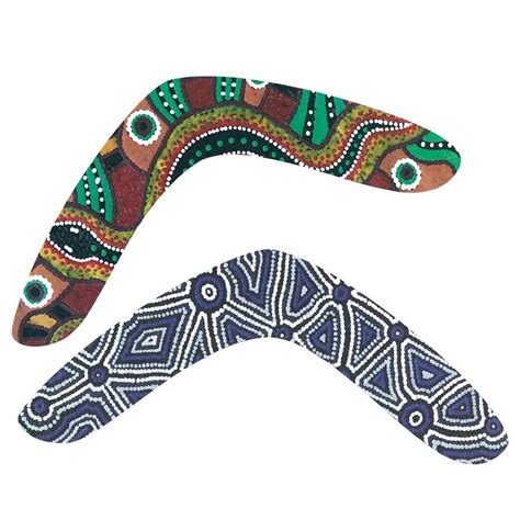 Cardboard Boomerangs Cleverpatch Aboriginal Art Dot Painting