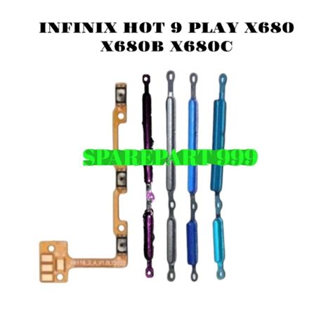 Jual TOMBOL SET FLEXIBEL ON OFF VOLUME INFINIX HOT PLAY X C X B Shopee Indonesia