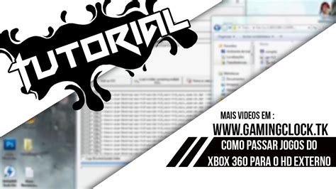 Tutorial Como Passar Jogos Para HD Externo Do XBOX360 JTAG RGH E LT