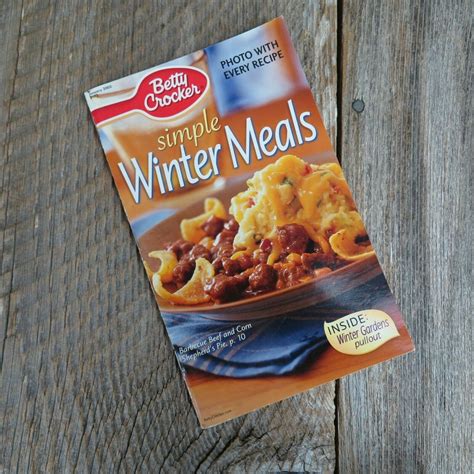 Simple Winter Meal Betty Crocker Cookbook Pamphlet Grocery Booklet