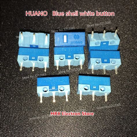 Huano Blue Shell White Dot Mouse Micro Switch Button Life Of Million