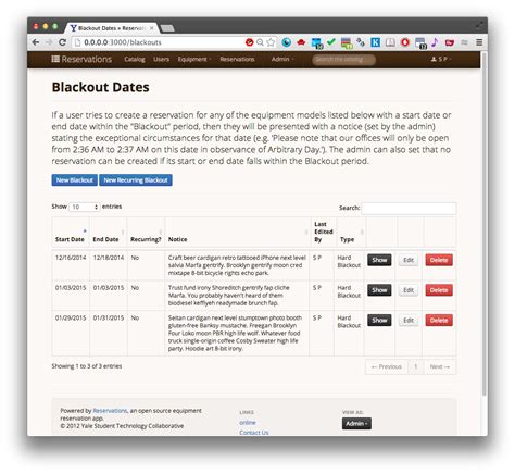 Managing Blackouts