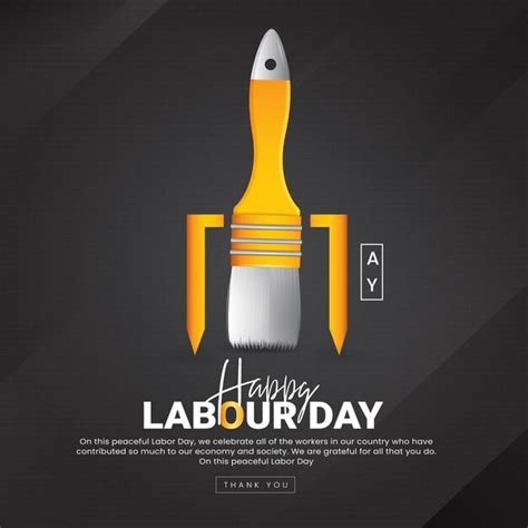 Premium Vector Happy Labor Day Design Template