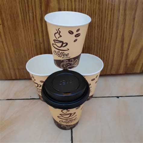 Jual Gelas Kopi Tutup Paper Cup Paper Cup Gelas Kertas Hot Cup Jakarta Utara