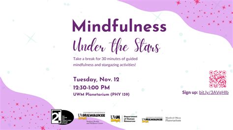 Mindfulness Under The Stars November Student Health And Wellness Center