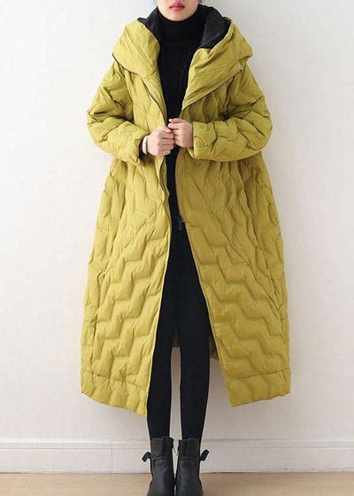 shipping yellow goose  coat casual hooded women parka